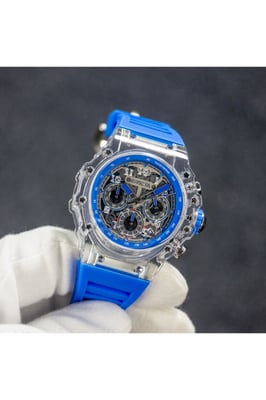Invicta Racing 69678 Reloj de Hombre - Movimiento de Cuarzo - Acrílico con Esfera Plateada - 43 mm