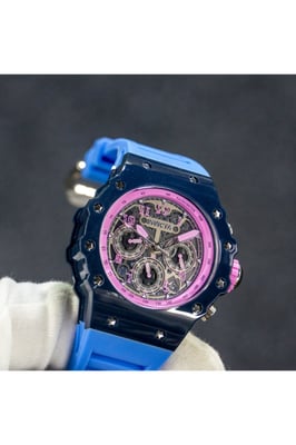 Invicta Racing 69656 Reloj de Hombre - Movimiento de Cuarzo - Acrílico con Esfera Plateada - 43 mm