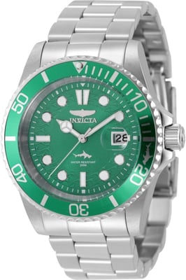 Invicta Pro Diver 50826 Reloj de Hombre - Movimiento de Cuarzo - Acero Inoxidable con Esfera Verde - 42 mm