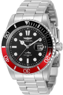 Invicta Pro Diver 50829 Reloj de Hombre - Movimiento de Cuarzo - Acero Inoxidable con Esfera Negra - 42 mm