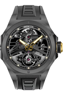 Invicta Celestial 70103 Reloj de Hombre - Movimiento Mecánico - Acero Inoxidable con Esfera Negra - 43 mm