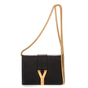 Yves Saint Laurent Small Camp Camera Crossbody Small en  negro Cuero de ternero