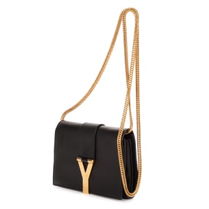 Yves Saint Laurent Small Camp Camera Crossbody Small en  negro Cuero de ternero