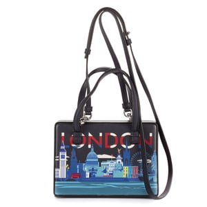 Loewe London Postal Top Handle Bag  en  Marina Cuero de ternero