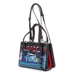 Loewe London Postal Top Handle Bag  en  Marina Cuero de ternero