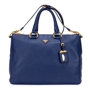 Prada Shopping Tote  en  gris Cuero de ternero