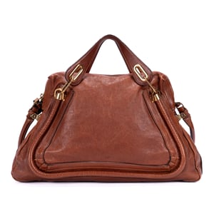 Chloé Large Paraty Large en  marrón Cuero de ternero