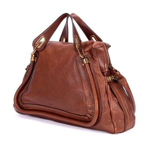 Chloé Large Paraty Large en  marrón Cuero de ternero