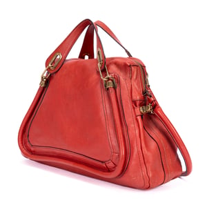 Chloé Large Paraty Large en  Red Cuero de ternero