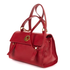 Yves Saint Laurent Small Muse Two  en  Red Cuero de ternero