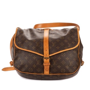 Louis Vuitton Saumur GM en  marrón Lienzo recubierto