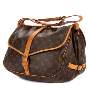 Louis Vuitton Saumur GM en  marrón Lienzo recubierto