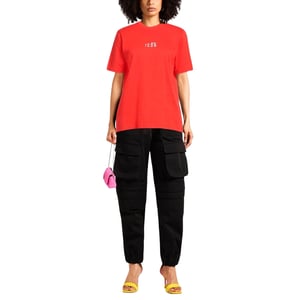 Camiseta Roja Con Logo Pequeño En El Pecho De Dsquared2 Icon