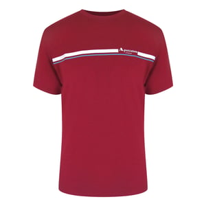 Camiseta Aquascutum Active De Algodón A Rayas Color Burdeos