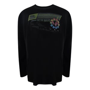 Camiseta Negra De Manga Larga Con Logotipo Circular Apilado De Amiri