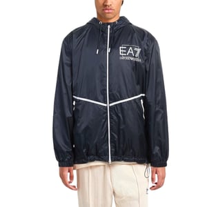 Chaqueta Con Capucha Azul Marino Ea7