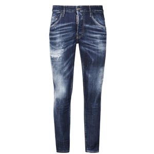 Jeans Skater Dsquared2 En Mezclilla Desgastada