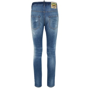 Jeans Azules Con Efecto De Pintura Desgastada Estilo Skater De Dsquared2