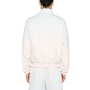 Chaqueta Blanca Degradada Con Monograma De Casablanca Perforado Y Cortado A Láser