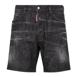 Dsquared2 Marine Bermudas Denim Pantalones Cortos Negros
