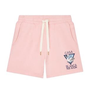Casablanca Pantalón Corto Casablanca Par Avion Bordado Rosa
