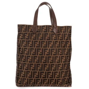 Fendi Shopper Tote  en  marrón oscuro Lienzo