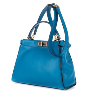 Fendi Medium Peekaboo Medium en  azul Cuero de becerro