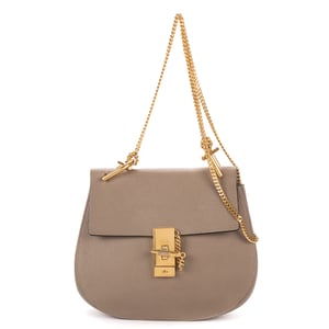 Chloé Drew Small en  gris Cuero de ternero