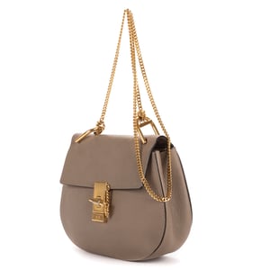Chloé Drew Small en  gris Cuero de ternero