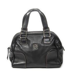 Loewe Vintage Anagram Dome Tote  en  negro Cuero de ternero