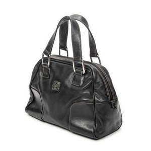 Loewe Vintage Anagram Dome Tote  en  negro Cuero de ternero
