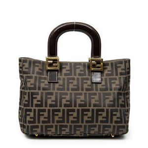 Fendi Small Tote  en  beige Lienzo