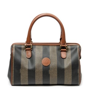 Fendi Small Boston  en  marrón Lienzo recubierto