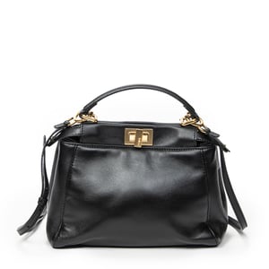 Fendi Mini Peekaboo  en  negro Cuero de ternero