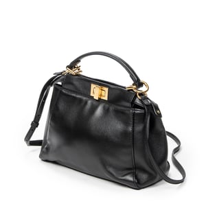 Fendi Mini Peekaboo  en  negro Cuero de ternero