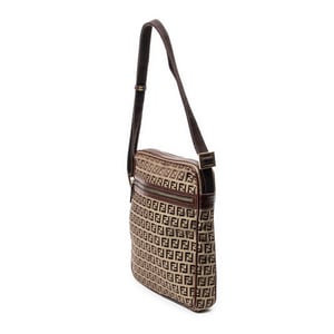 Fendi Messenger Crossbody  en  marrón Lienzo