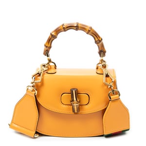 Gucci Mini Bamboo 1947  en  naranja Cuero de ternero