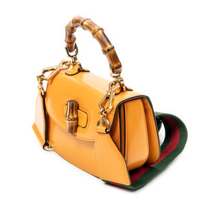 Gucci Mini Bamboo 1947  en  naranja Cuero de ternero