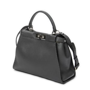 Fendi Medium Peekaboo  en  gris Cuero de ternero