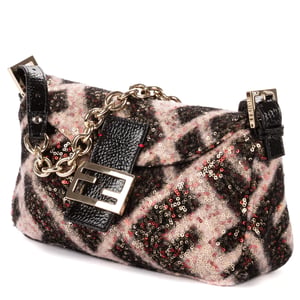 Fendi Mama Forever  en  negro Lienzo