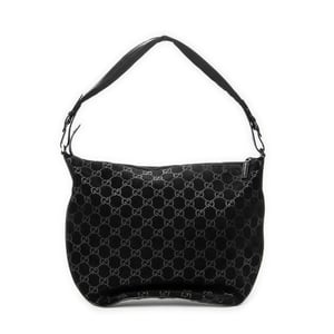 Gucci Halfmoon Hobo  en  negro Lienzo