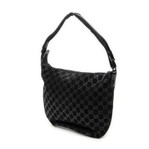 Gucci Halfmoon Hobo  en  negro Lienzo