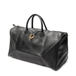 Dior Vintage Large Travel Boston  en  negro Lienzo recubierto