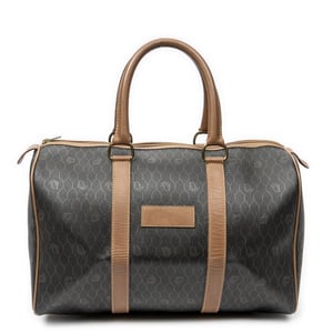 Dior Vintage Small Travel Boston  en  gris Lienzo recubierto
