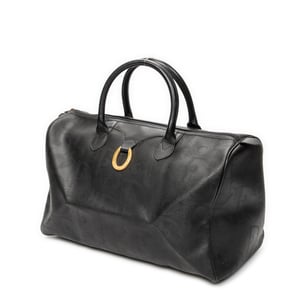 Dior Vintage Medium Travel Boston  en  negro Lienzo recubierto