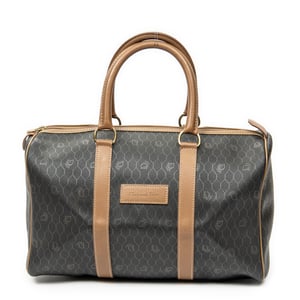 Dior Vintage Medium Boston  en  marrón Lienzo recubierto