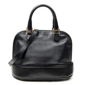 Loewe Vintage Dome Tote  en  negro Cuero de ternero