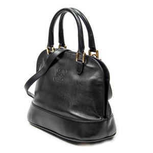 Loewe Vintage Dome Tote  en  negro Cuero de ternero