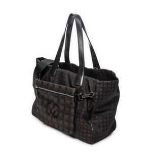 Chanel 2-Way New Travel Line Tote  en  marrón oscuro Lienzo