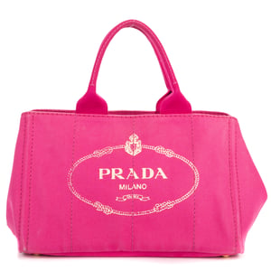 Prada Medium Canapa Tote Medium en  rosa Lienzo